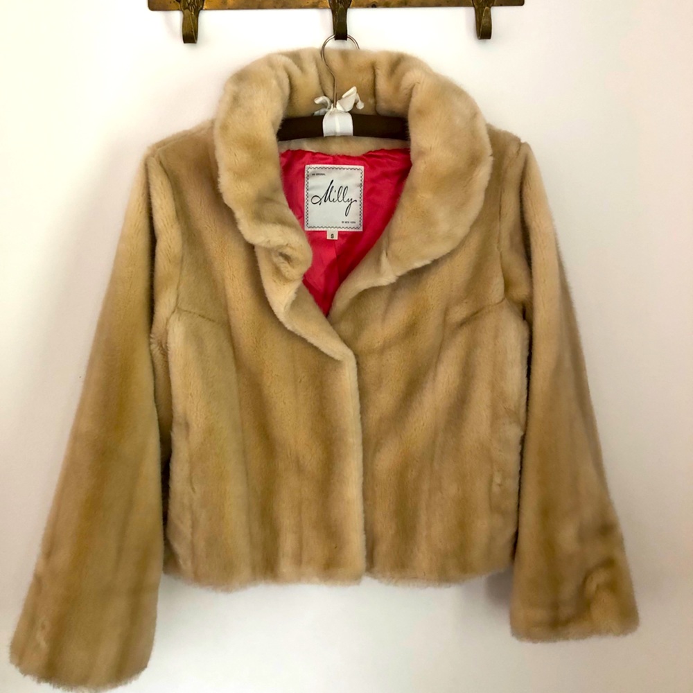 Milly faux fur coat